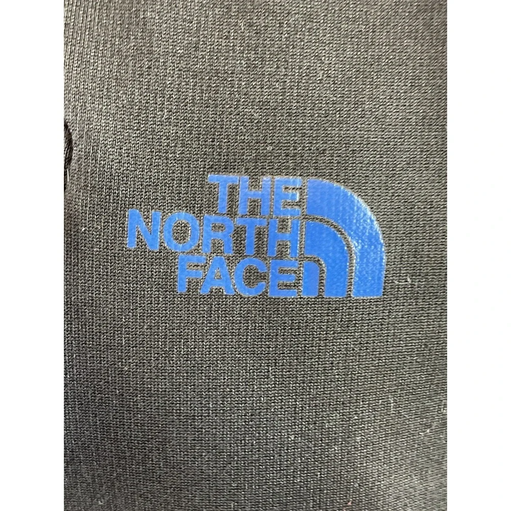The North Face Sweater Mens Large Black 1/4 Zip Pullover Zip Pocket Hiking